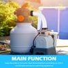 2PCS Flexible Water Pool Hose Set for Filter Pump and Saltwater Systems(White)