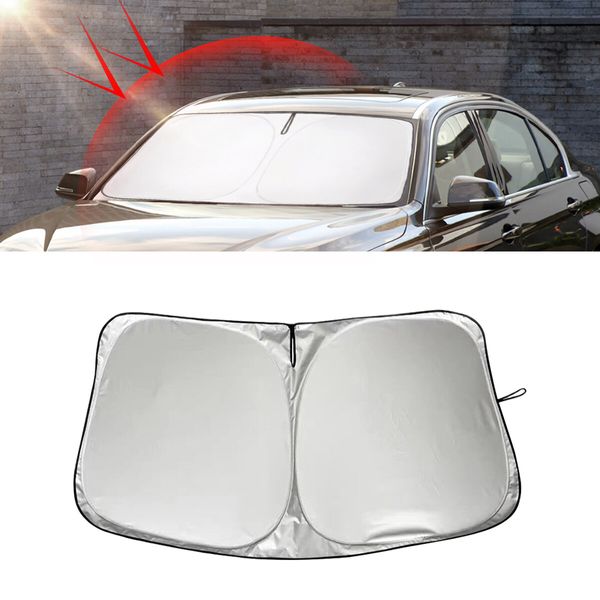 FOR Ford F250 17-21 Car Windshield Sun Shade Foldable Shield Cover Visor