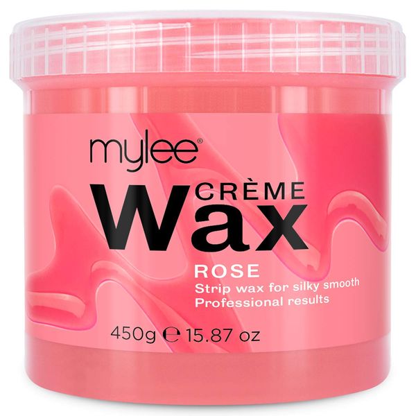 Mylee Rose Soft Creme Wax for Sensitive Skin 450g, Microwavable & Wax Heater Friendly, Ideal for All Body Area Stubborn Coarse Hair Removal