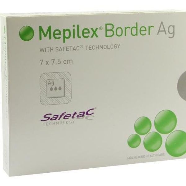 Mepilex Border AG DRESSING 7x7,5&#157;cm Pack of 5