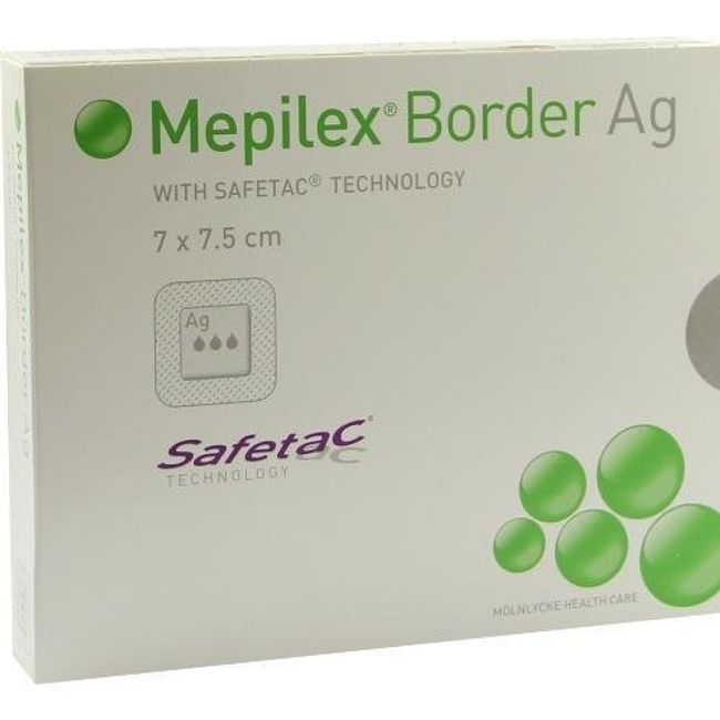 Mepilex Border AG DRESSING 7x7,5&#157;cm Pack of 5