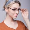 KLESIA Women's Reading Glasses, Senior Glasses, Blue Light Cut, Stylish, Ultra Lightweight, Aspheric Lens (3.5, Noble Purple)