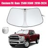 Custom Fit For 2010-2024 Ram 2500 3500 Front Windshield Sun Shade Visor Cover