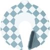 Takeya Neck Shutter G Checkered, 1 Piece, Gray