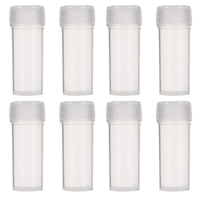 50PCS 5ml Plastic Sample Bottles Vials Mini Clear Storage Case