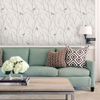 Branch Birds Wallpaper - Blue - 2 ft x 9 ft - Single - by Simple Shapes ®