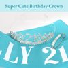 CAVETEE Finally 21 Birthday Sash and Crown