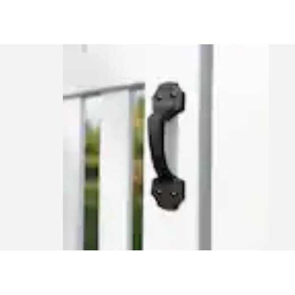 Barrette Outdoor Living 7.875 in. Black Gate Handle