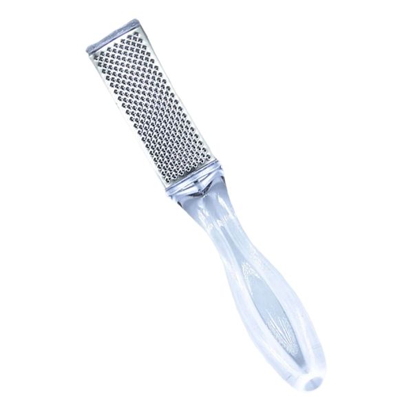 JIALWSJWAN Pedicure File Double Sided Stainless Steel Feet Exfoliator Easy Grip Handle Foot Rasp File for Women Men Foot Care Dead Skin Dry Cracked