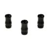 Armerah Stubby 510 Drip Tip e-cig Mouthpiece Short/Aluminium/Solid 3 Pack in Black