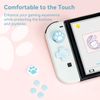 GeekShare Cat Paw Button Caps Thumb Grips Set, Joystick Cover Caps Compatible with Nintendo Switch/OLED - Blue