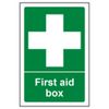 First Aid General - First Aid Box - 100 X 150mm Restickable Safety Sign