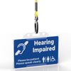 Hearing impaired Hidden Disability ID Card with Lanyard