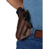 Barsony Brown Leather Pancake Gun Holster for Taurus PT 22 25 Left