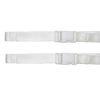 Webbing Strap with Quick Release Buckle, Pack of 2 (White, 1 metre)