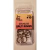 Jeros Tackle #-10 Split Rings Stainless (One package with 12 rings)