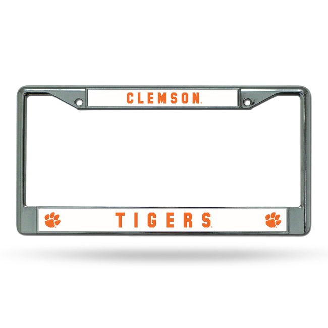 NCAA Clemson Tigers Standard Chrome License Plate Frame