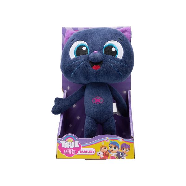 True and The Rainbow Kingdom Talking Musical Cuddly Plush Teddy - Bartleby Cute Soft Kitty Cat Toy for Children - Ages 3+