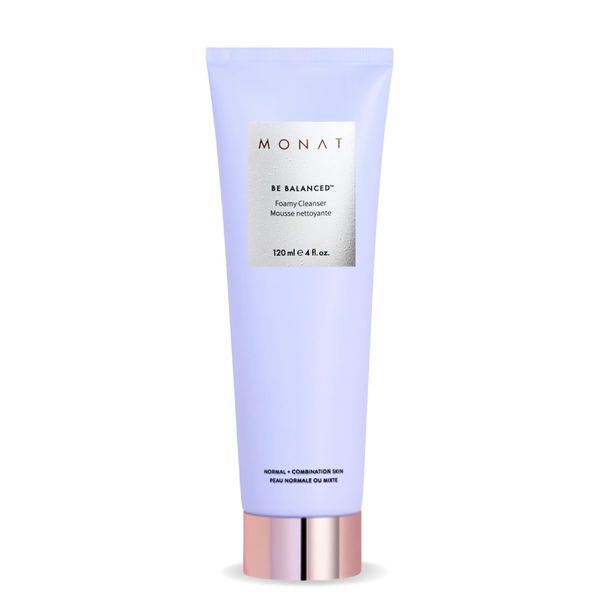 MONAT Be Balanced Foamy Cleanser - Purifying & Softening Foaming Facial Cleanser. Skin-Smoothing Antioxidants and Natural Fruit Acids Foaming Face Wash. Cleansing Foam - Net Wt. 120 ml / 4.0 fl. oz.