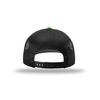 Richardson 112 Trucker OSFA Baseball Hat Ball Cap, Kelly/Black