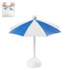 CREATIV DISCOUNT Mini-Sonnenschirm, blau-weiß, 10x10cm