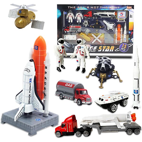 Space Shuttle Rocket Toys Set for Kids 3 4 5 6 7 8 9+ Years Old Rocket Ship Toys