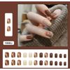 ncip09 False Nail Tip, Short Nail, Nail Tip, Cute, Plain, Simple, Self-Nail Style, False Nail