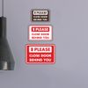 Classic Framed Please Close Door Behind You Sign (Black) - Medium 1 Pack