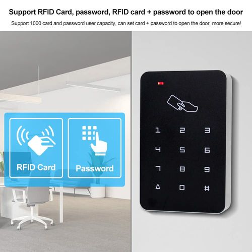 OBO HANDS RFID Standalone Access Control Card Reader with Digital Keypad+10 EM4100 Tags for Home/Apartment/Factory Secure System (T22)