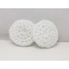 White Reusable Nylon Non-Scratch Crochet Dish Scrubbies Set of 2, Zero Waste Kitchen