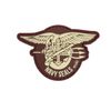Van Os Emblem 3D PVC Navy Seals Patch Badge Sew-On Brown