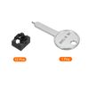 sourcing map 12pcs Port Blocker Locking RJ45 Port/Dust PC Blocker with Coded Key,Black
