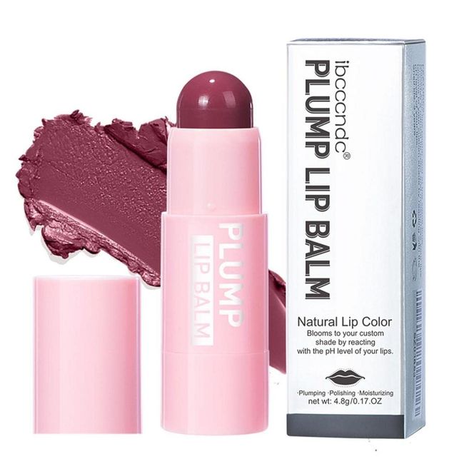 Hydrating Plumping Lip Balm Lightening Lip Wrinkles Polishing Lip Texture Instantly Lip Plumper Long-lasting Moisturizing Lipstick Nourishing Lip Care Cosmetic # 01 Antique Violet