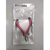 Vlasy 1PCS Mini Pliers for Hair Extensions Apply&Remove 3 Holes Pliers Pink Color Stainless Steel Rust Free