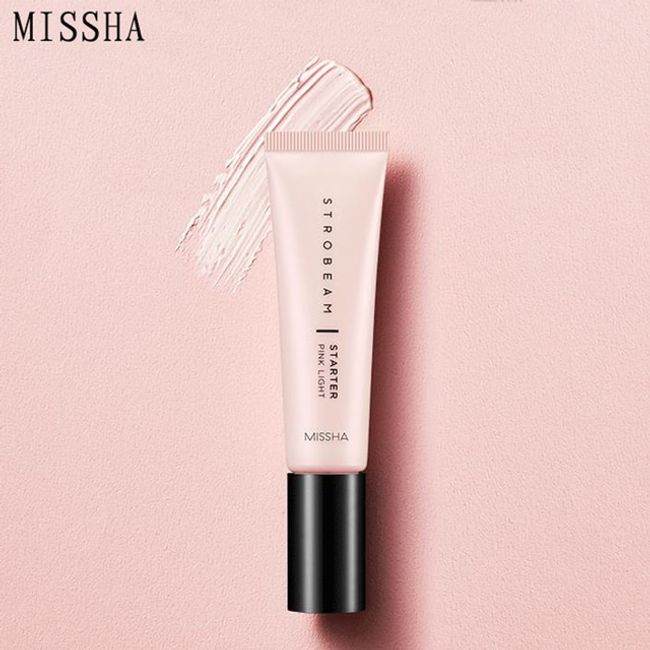 Missha Strawbeam Starter Pink Light 30g Primer Makeup Face Cover Pores Blemishes Whitening Concealer Foundation Base EXP -05