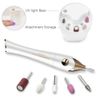 TOUCHBeauty Manicure Pedicure Nail Files Set, Manicure Drill Set, 5 in 1 Portable Nail File Drill System for Salon-Quality Care of Hands and Feet at Home, Battery PoweredAG-1335C (Gold)