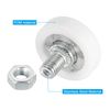 PATIKIL 22mm Drawer Rollers 12pcs Plastic Drawer Pulley Replacement Wheel with Nuts