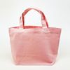 Maroon Cream Applique Lunch Tote Light Pink