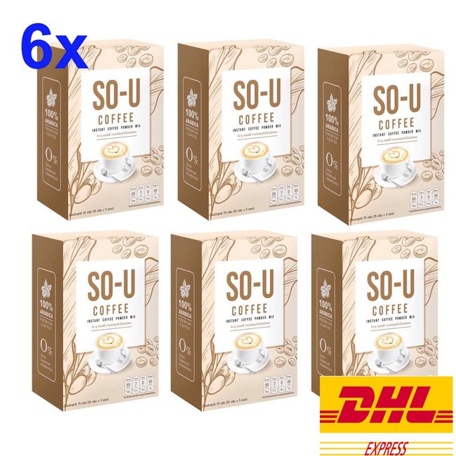 6x Coffee Thai SO-U Drink Burn Dietary Weight Control Excretion Slimming