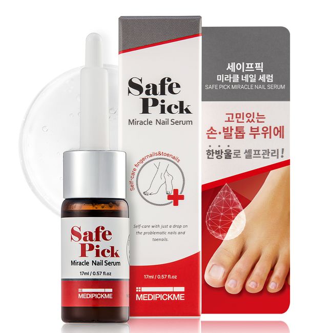 Damaged nail care starting with one drop of MedipickMe SafePick Miracle Nail Serum 17ml