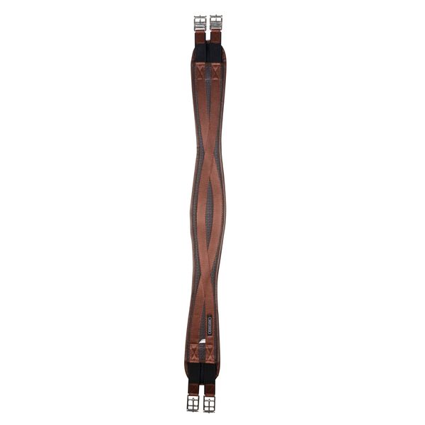 Kincade Anti-Chafe Shaped Elastic Girth, Brown, Size 42