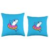 Cute Kawaii Shark Inflatable Float Funny Swimming Pool Party Throw Pillow