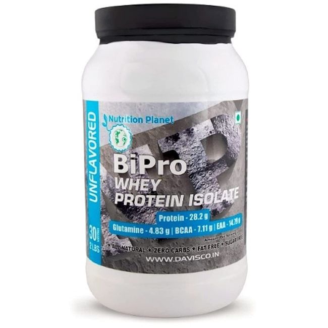 Nutrition Planet BiPro Whey Protein Isolate With Added DigeZyme Unflavored 907Gm