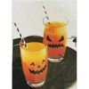 4Ucards Spooky Halloween Stickers - 32x Devilish Party Faces | Removable, Replaceable Clings for Drinking Glasses, Bottles, Mirrors