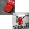 100pcs Red Plastic Stop Locks Anti Theft Peg Hook Locks - 6mm Hook Diameter