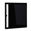 Plasterboard Access Panel Black 100x100mm Soft Closing Polished PVC