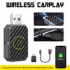 Mini Wireless CarPlay Adapter for Apple Plug Play Low Latency Converts Wired EPU