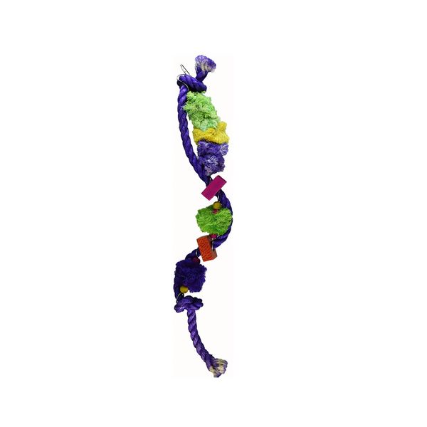 Prevue Pet Products Calypso Creations 30" Bird Toy Twisted Parrot rope wood