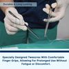 12 Pcs Thumb Tissue Forceps (1x2 Teeth) 5" Surgical Veterinary German Grade