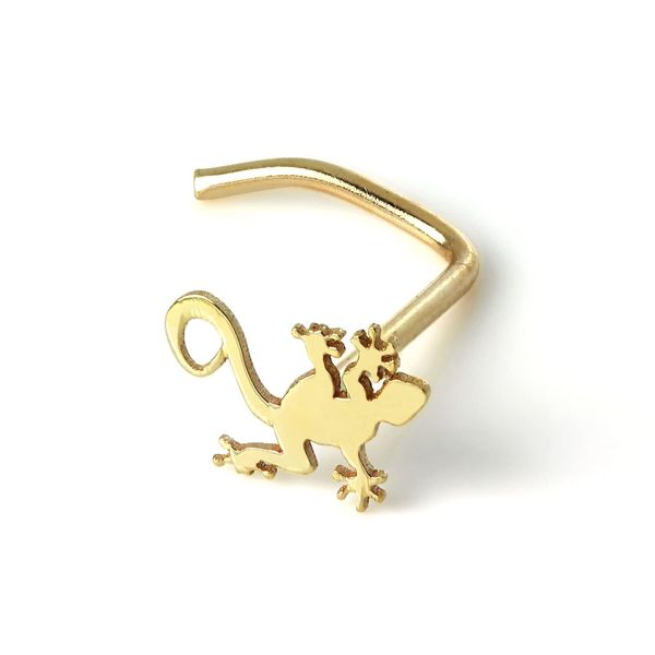 jewellerybox 9ct Gold Gecko Nose Screw